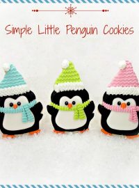 Penguin Cookies -Decorated Christmas Cookies via www.thebearfootbaker.com