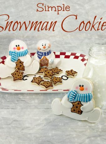 Simple Snowman Cookies via www.thebearfootbaker.com