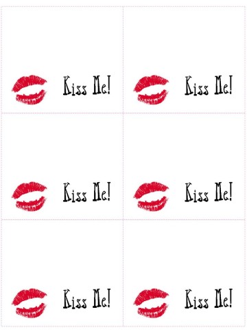 Kiss Me Free Cookie Bag Topper | The Bearfoot Baker