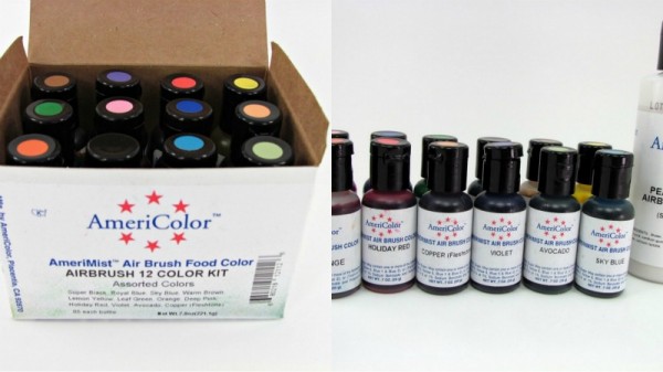 Duff Goldman Cake Decorating Airbrush Machine Air Brush Kit 12 Color Bottles for sale online 