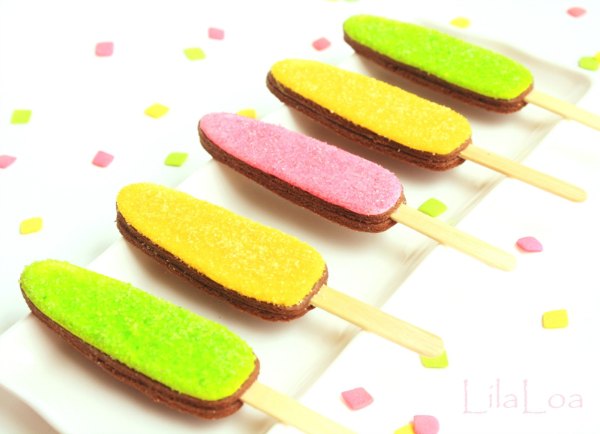 Popsicle Cookies by Lilaloa www.thebearfootbaker.com