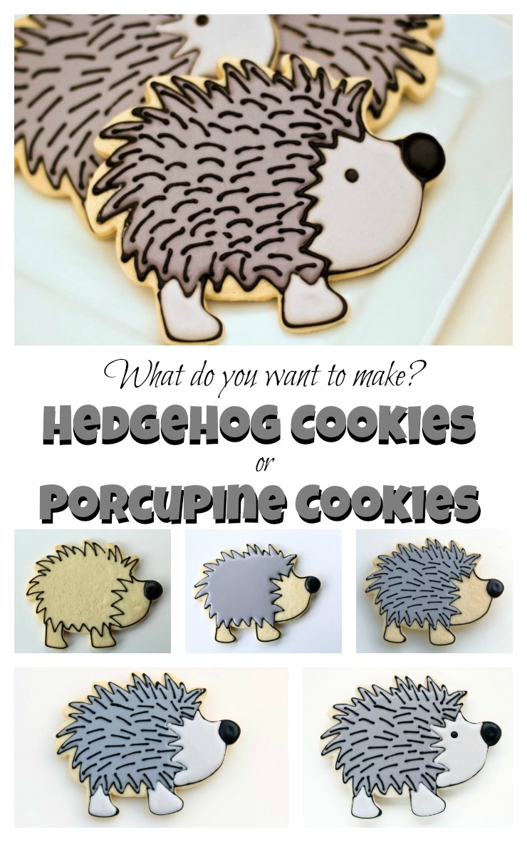 How to Make Hedgehog or Porcupine Cookies via www.thebearfootbaker.com