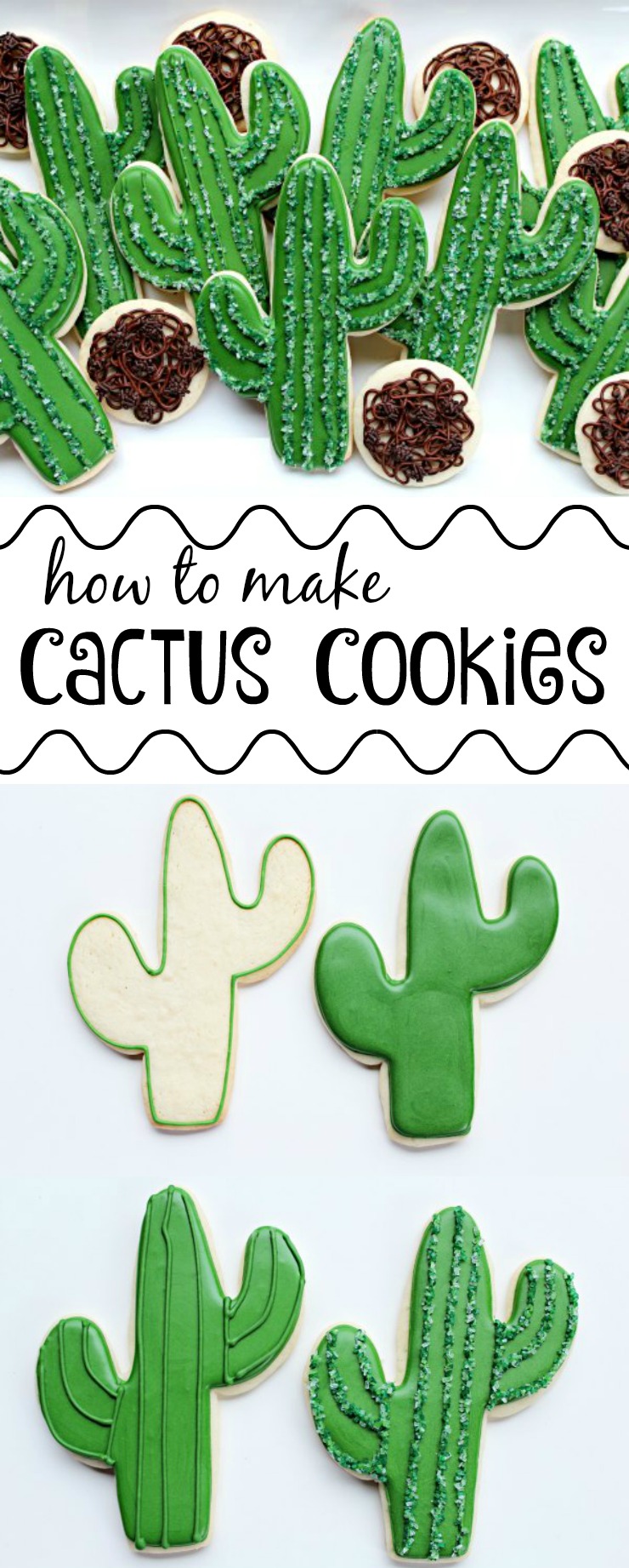 How to Make Cactus Cookies | The Bearfoot Baker