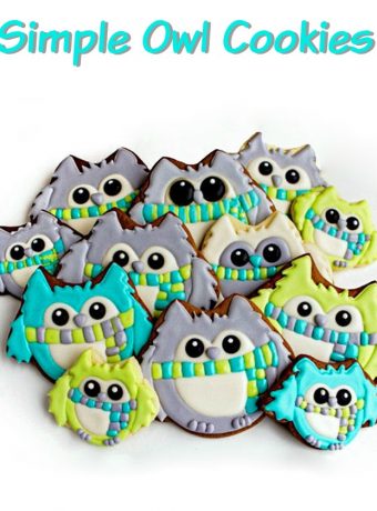 Simple Owl Cookies can be used for Decorated Christmas Cookies via www.thebearfootbaker.com