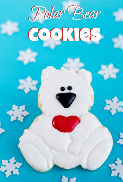 Simple Polar Bear Cookies