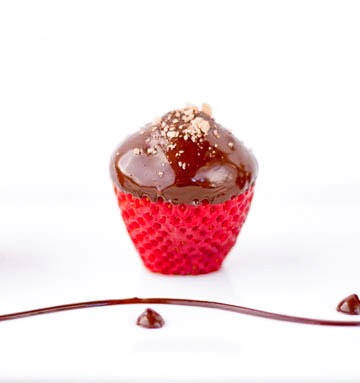 Strawberry Cheesecake Bites Dipped in Chocolate | The Bearfoot Baker