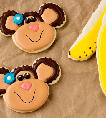 Monkey Cookies by www.thebearfootbaker.com