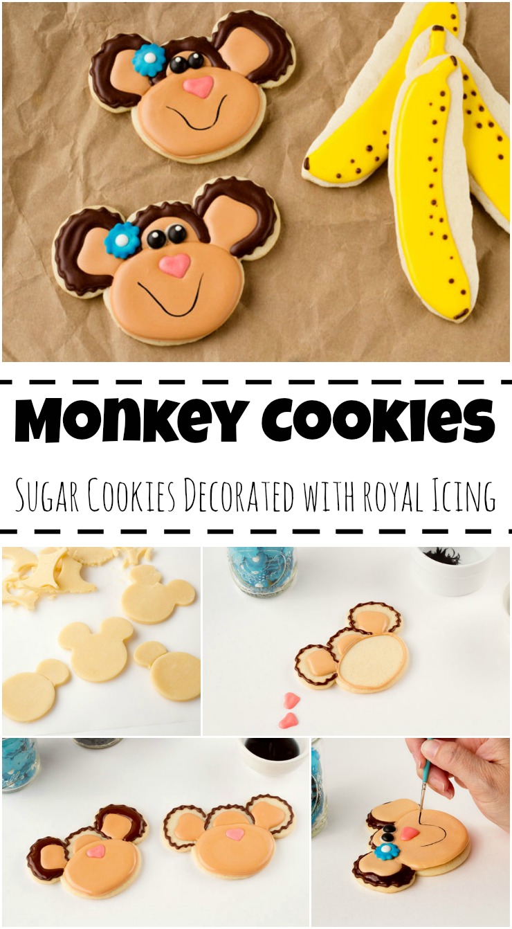 Simple Monkey Cookies via www.thebearfootbaker.com