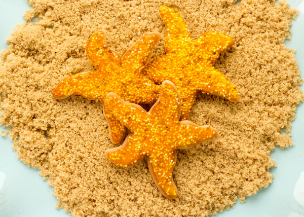 Starfish Cookies by www.thebearfootbaker.com