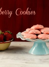 Strawberry Cookie Recipe from a Cake Mix by thebearfootbaker.com