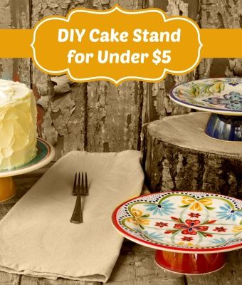 DIY Cake Stand for less than $5 thebearfootbaker.com