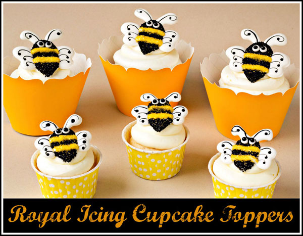 Royal-Icing-Cupcake-Toppers thebearfootbaker.com
