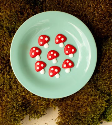 Toadstool Royal Icing Transfers thebearfootbaker.com