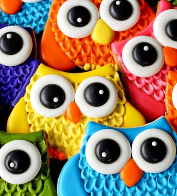 Owl Cookies by thebearfootbaker.com