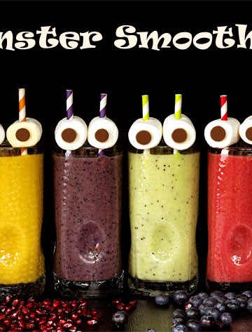 Monster Smoothies by thebearfootbaker.com