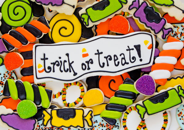 Fun Halloween Treats Halloween Candy Cookies and Creative use of Cookie Cutters via www.thebearfootbaker.com