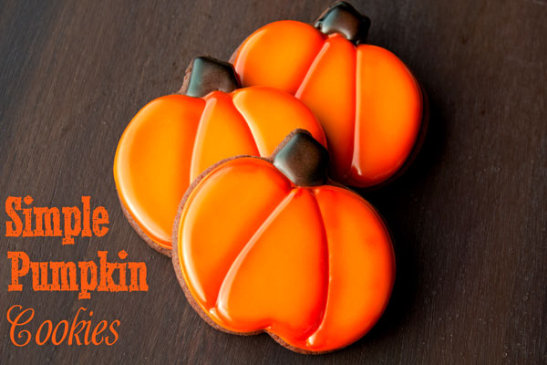 Fun Halloween Treats Simple Pumpkin Cookies via thebearfootbaker.com