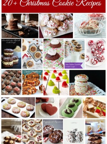 20+ Christmas Cookie Recipes with www.thebearfootbaker.com