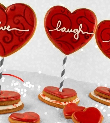 Live Laugh Love Cookies www.thebearfootbaker.com