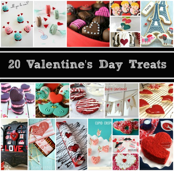 20 Valentines's Day Treats www.thebearfootbaker.com