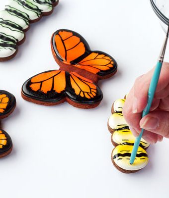 Easy Butterfly Cookies Decorated with Royal Icing-Tutorial thebearfootbaker.com