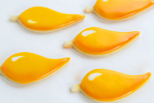 How to Decorate Chili Pepper Cookies with Royal Icing by www.thebearfootbaker.com