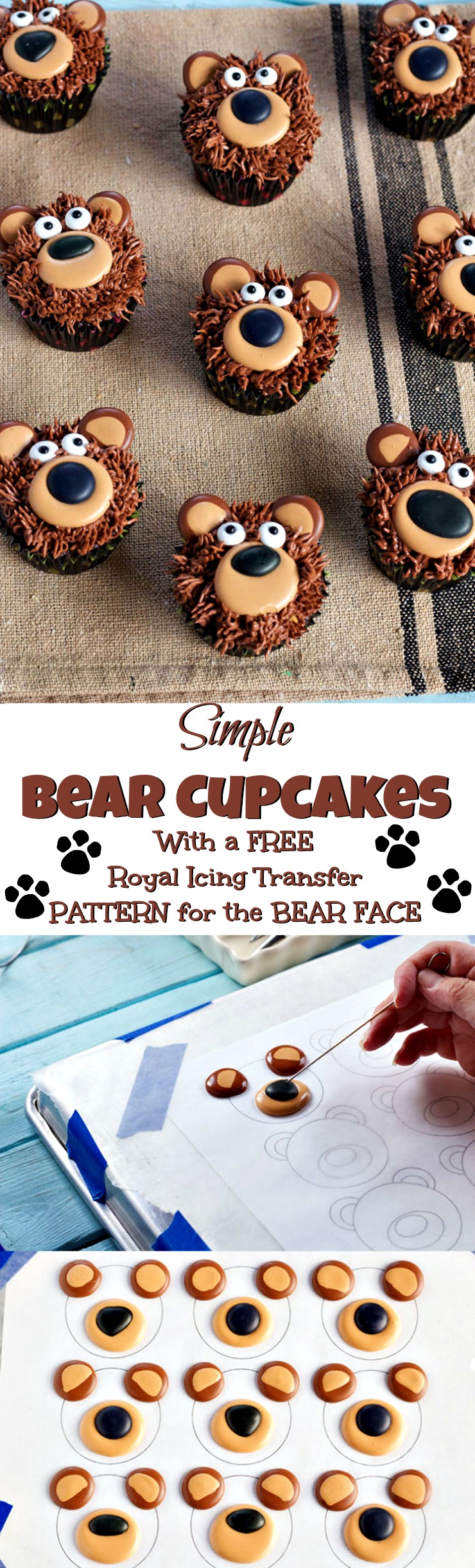 Bear-Cupcakes-with-Royal-Icing-Transfers-via-www.thebearfootbaker