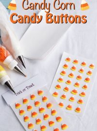 Candy Corn Candy Buttons -www.thebearfootbaker.com
