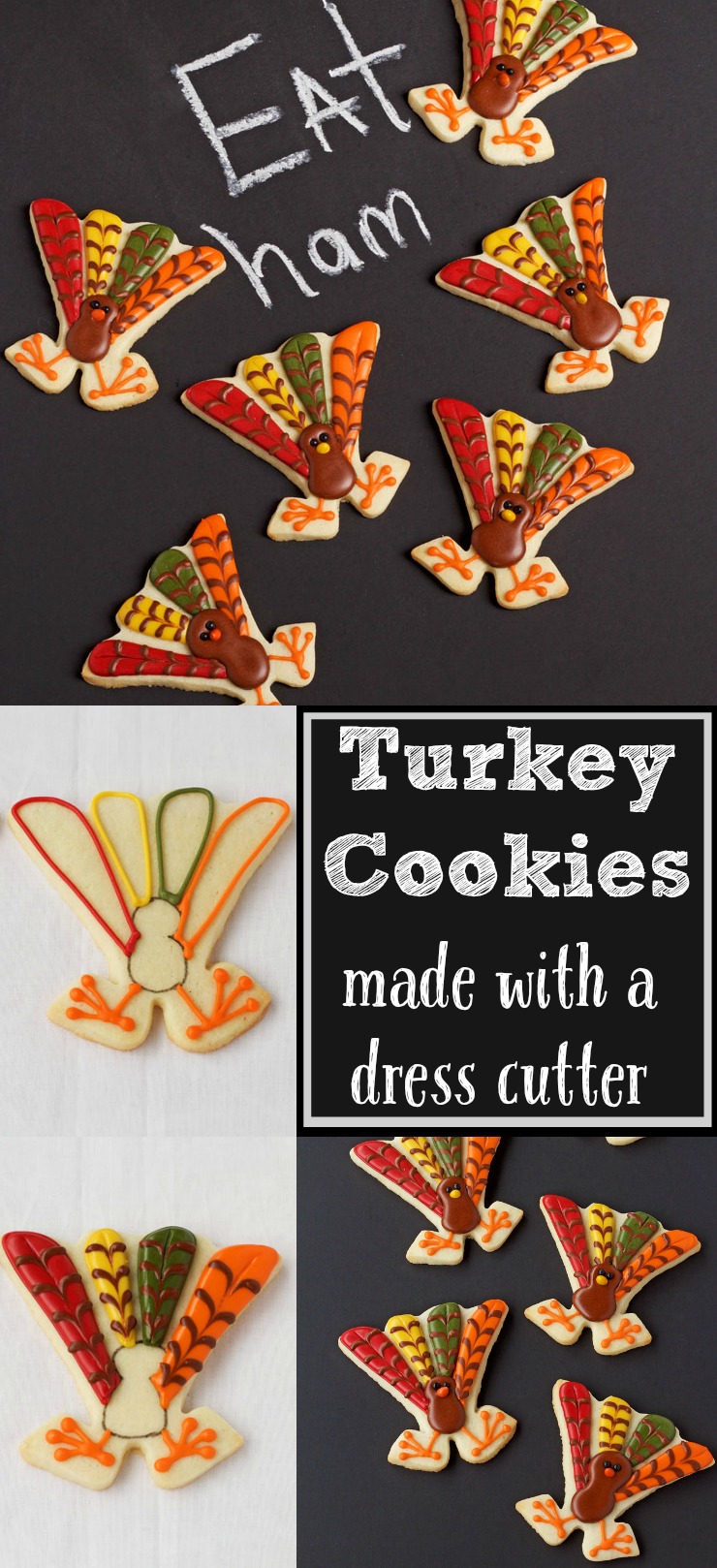 Cute Turkey Cookies | The Bearfoot Baker