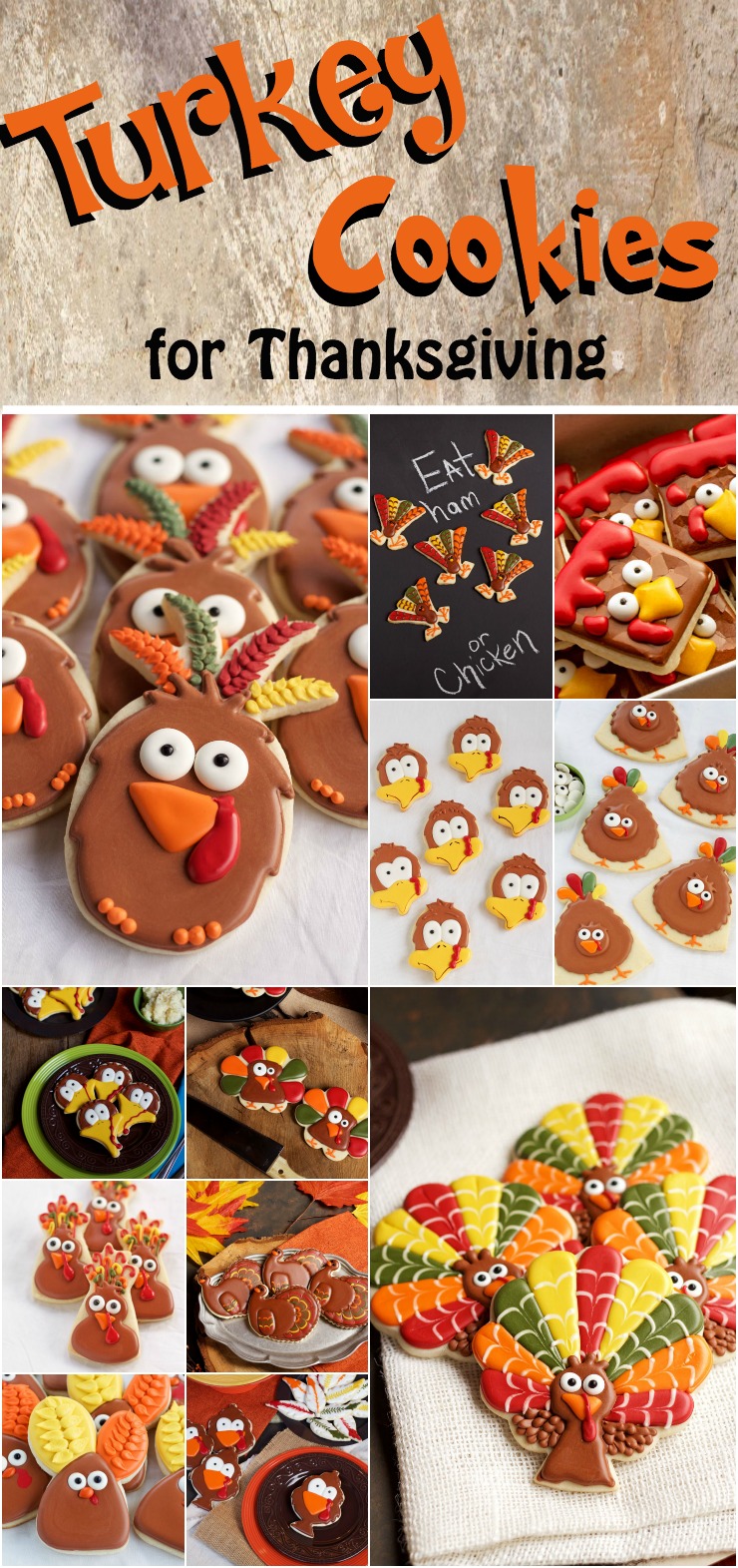 Over 12 Turkey Cookies for Thanksgiving | The Beafoot Baker