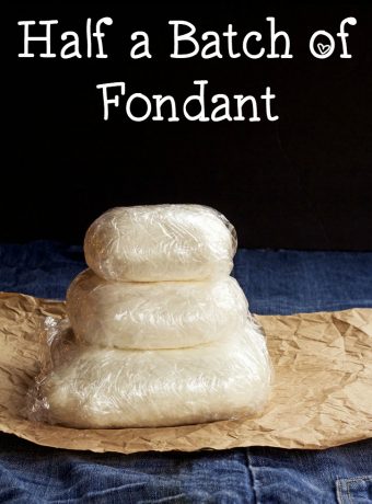 Easy Fondant Recipe- Want to make half a batch of Marshmallow Fondant? Here is the recipe you have been looking for www.thebearfootbaker.com