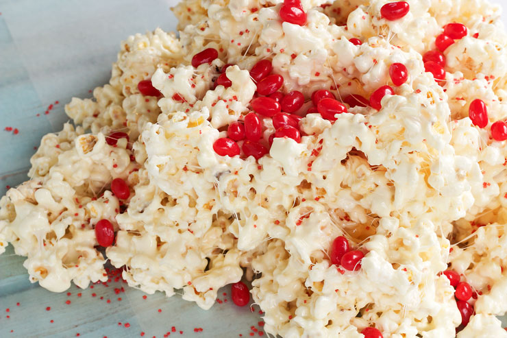 Popcorn Candy Recipe - This stuff is so addictive it should come with a warning label! with www.thebearfootbaker.com