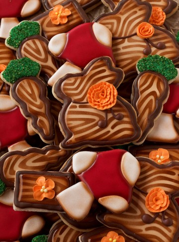 Easy Woodland Easter Cookies See the Step by Step Tutorial on How to Make these Sugar Cookies Decorated with Royal Icing via www.thebearfootbaker.com