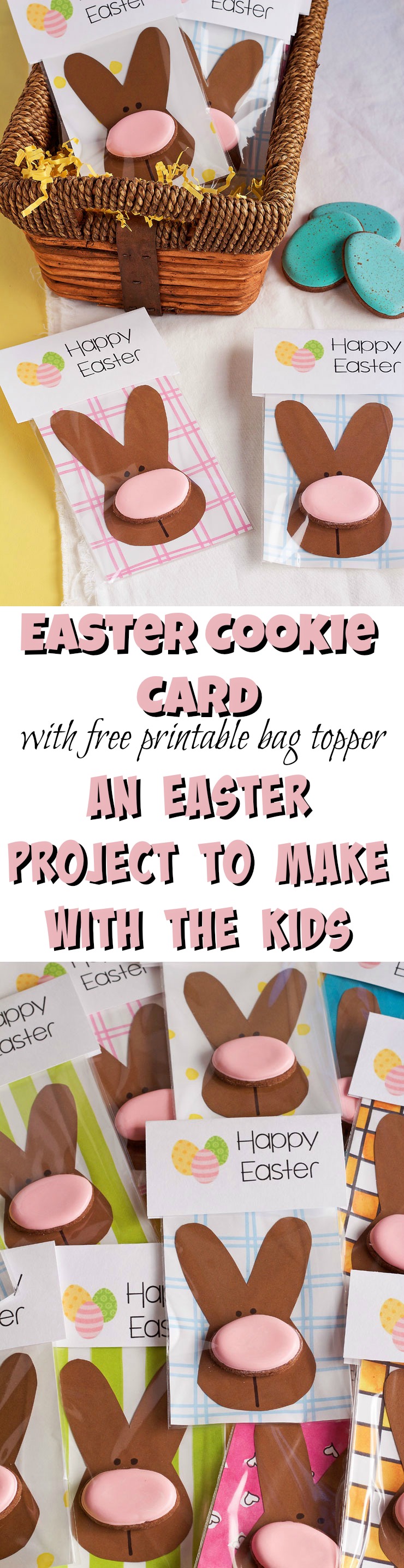 Looking for an Easter Project to Make with the KIDS Make an Easter Cookie Card for Grandparents and Classmates. via www.thebearfootbaker.com