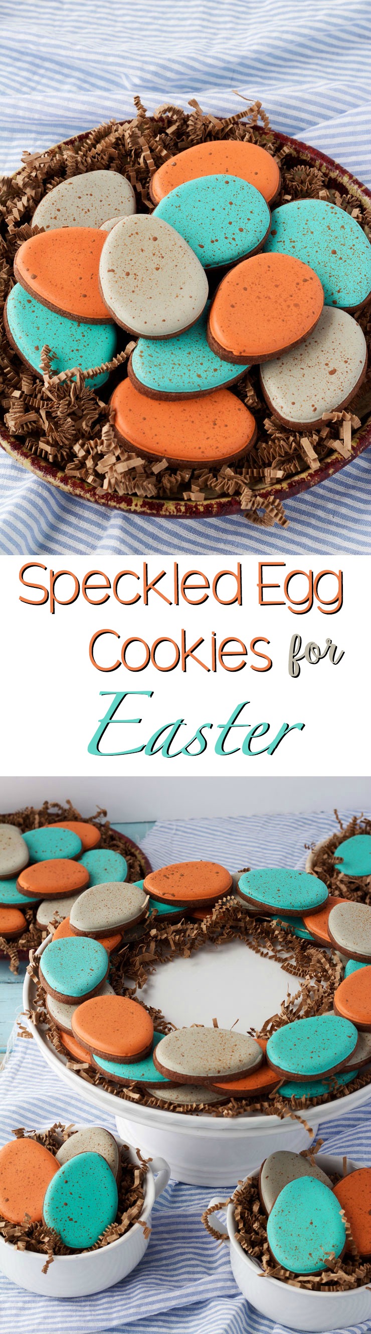 Speckled Egg Cookies for Easter www.thebearfootbaker.com