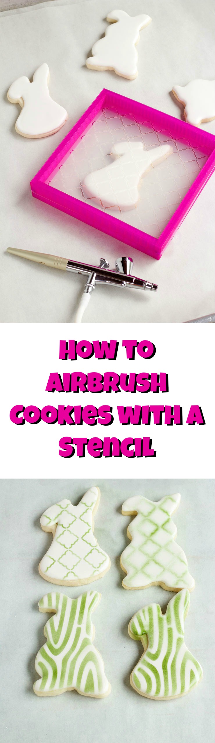 How-to-Hold-an-Airbrush-Gun-when-using-a-Stencil-by-thebearfootbaker.com