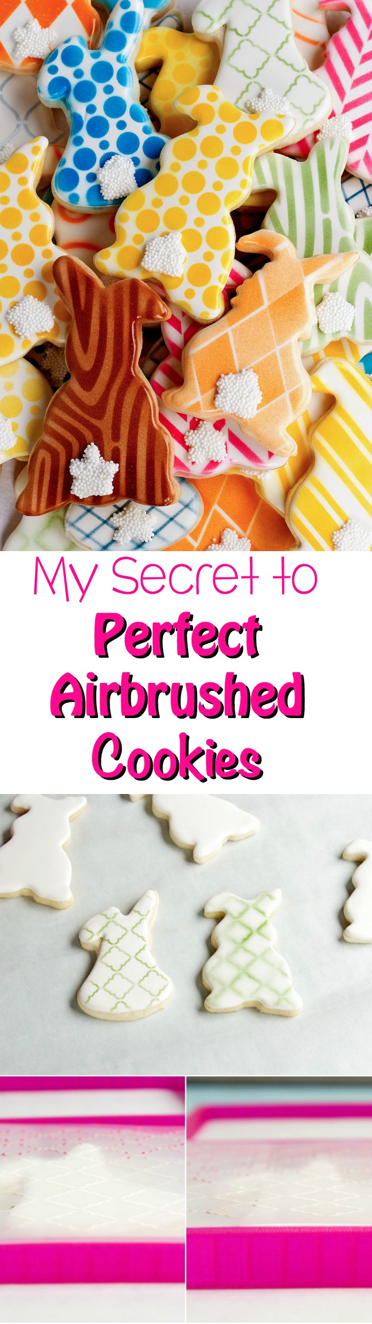 My Secret to Perfect Airbrushed Cookies via www.thebearfootbaker.com