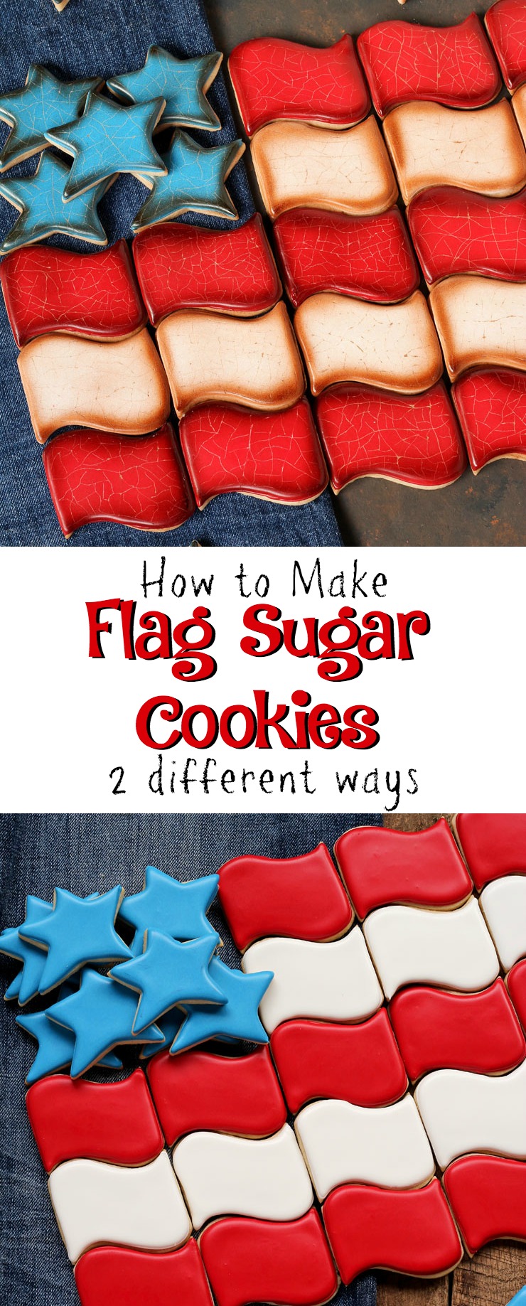 How to Distress Sugar Cookies for an Aged Look or Keep it Simple via www.thebearfootbaker.com