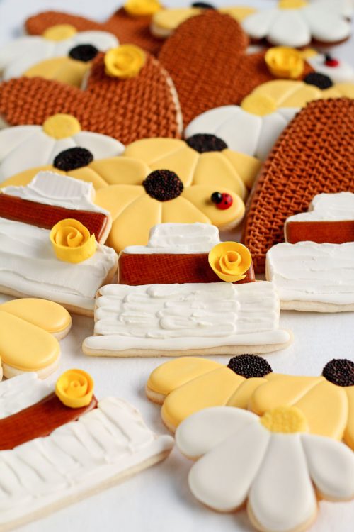Rustic Style Cookies How to Make Cookies Look Like a Rustic Cake - The Bearfoot Baker