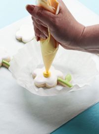 Parchment Paper Cones with a How to Make them Video via www.thebearfootbaker.com