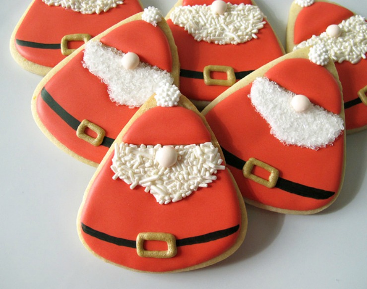 Nosey Santa Claus Cookies. by Make Me Cake Mejpg
