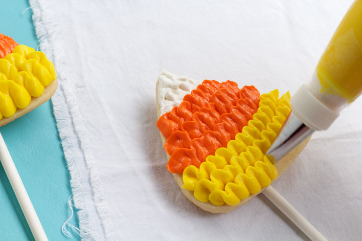 How to Make Candy Corn Cookie Pops | The Bearfoot Baker