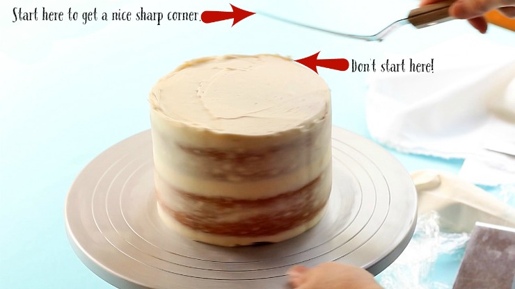 Easy Way to Dirty Ice a Cake | The Bearfoot Baker