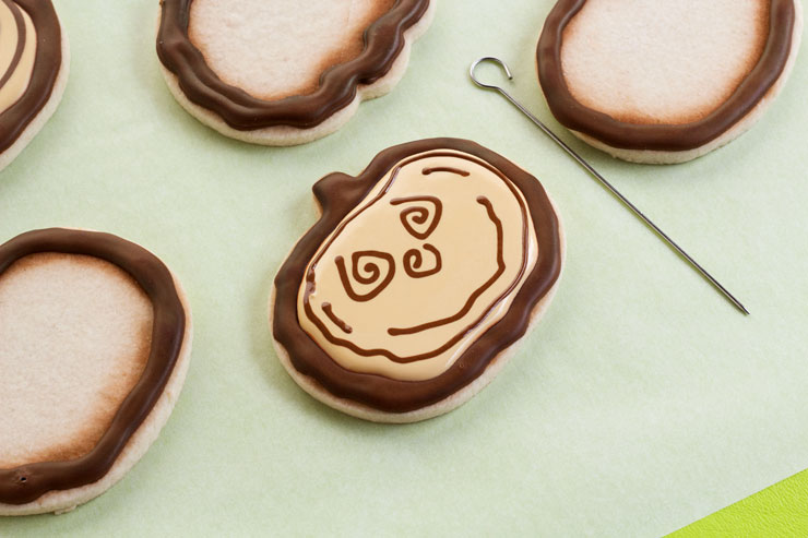 Easy Wooden Pumpkin Cookies for Halloween | The Bearfoot Baker