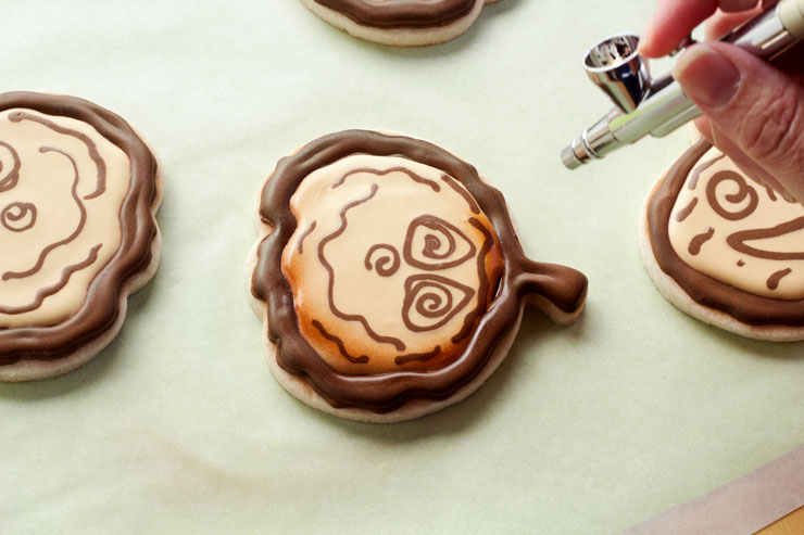 Simple Wooden Pumpkin Cookies for Halloween | The Bearfoot Baker