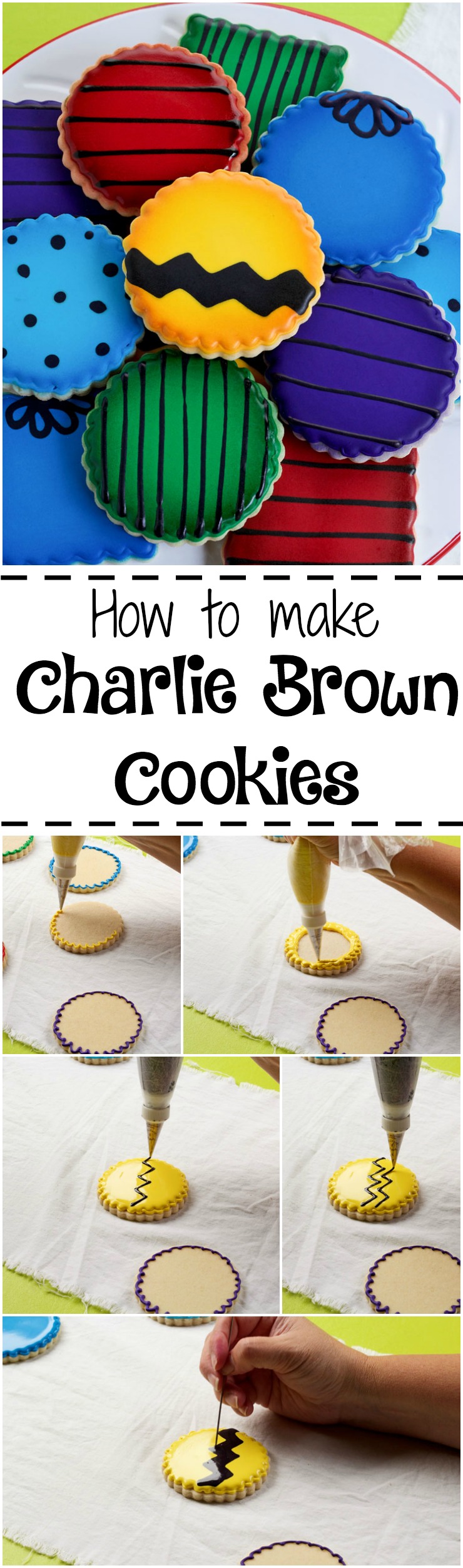 How to Make Charlie Brown Cookies with a How to Video | The Bearfoot Baker