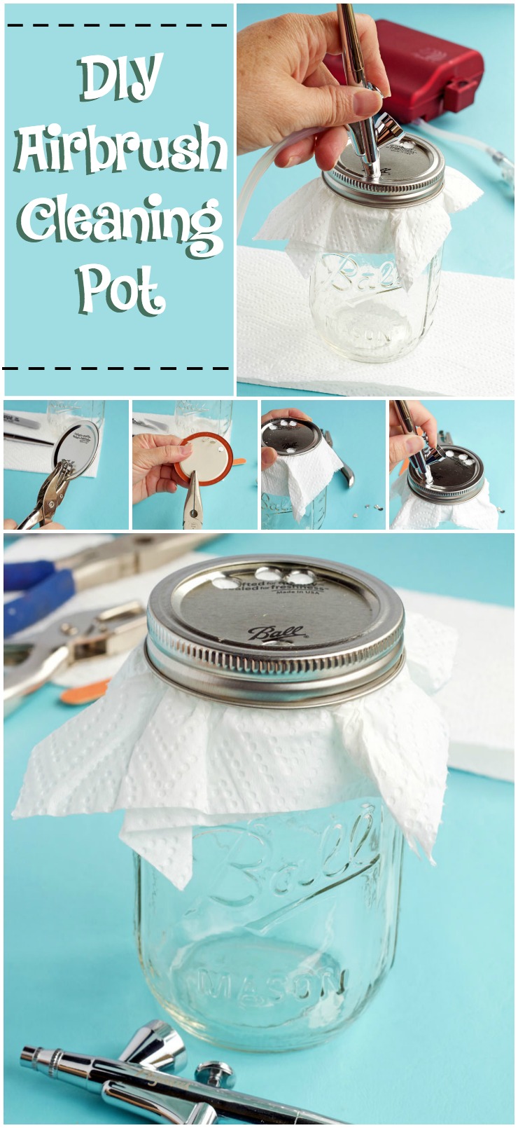 You Have to See This! A DIY Airbrush Cleaning Pot | The Bearfoot Baker