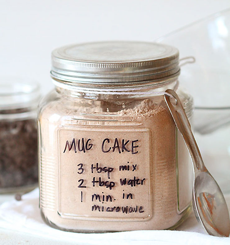 Chocolate Mug Cake (1 Minute) by I am Baker Homemade Food Gifts for Christmas | The Bearfoot Baker