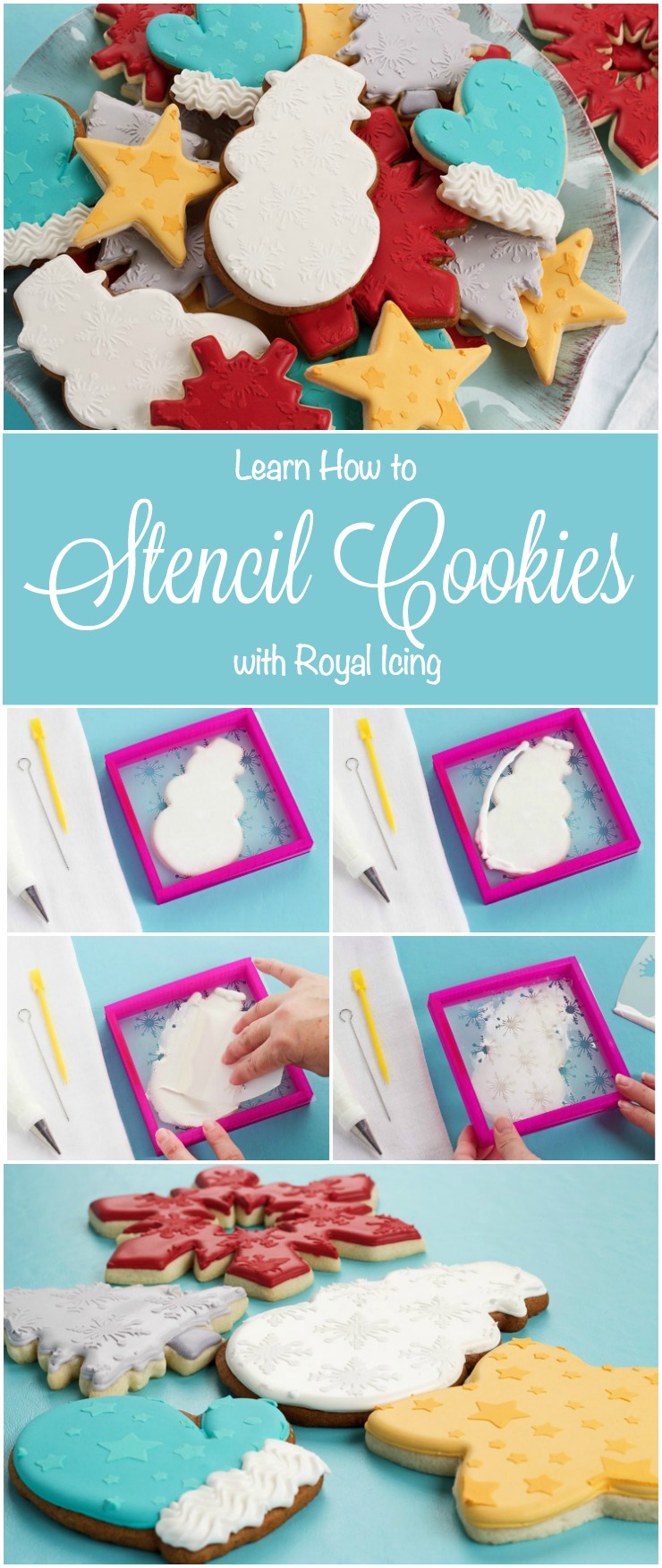 Learn How to Stencil Cookies with Royal Icing and Decorate Like a Pro The Bearfoot Baker