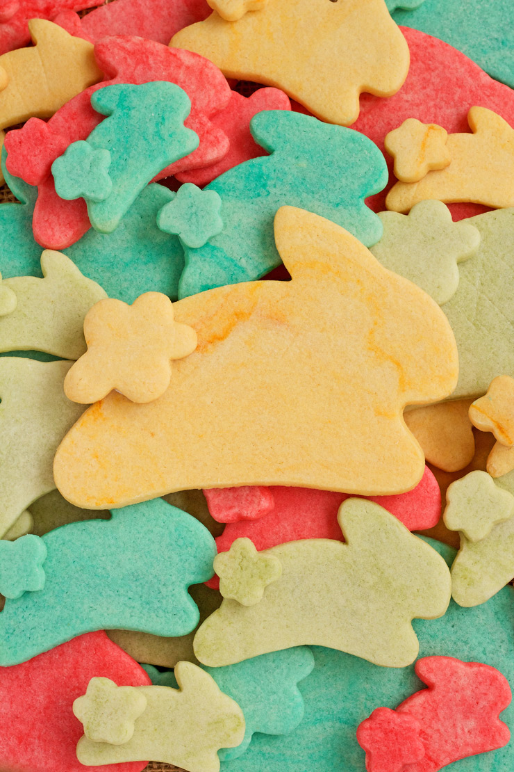 How to Make Colored Cookie Dough Cookies for Easter | The Bearfoot Baker